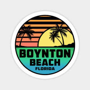 Boynton Beach Florida Tropical Beach Surfing Scuba Surf Vacation Sticker